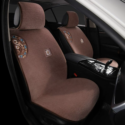 Non-Slip Cashmere Plush Cushion Car | Wool pad - junlins-world-bean-paste-color-two-standards