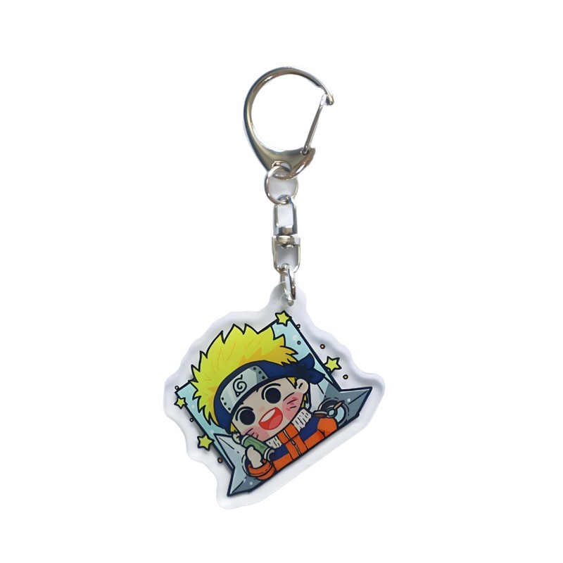 漫画アニメーションナルト周辺アクリルキーホルダー二次元 Q バージョン半身キーホルダーペンダント装飾|undefined