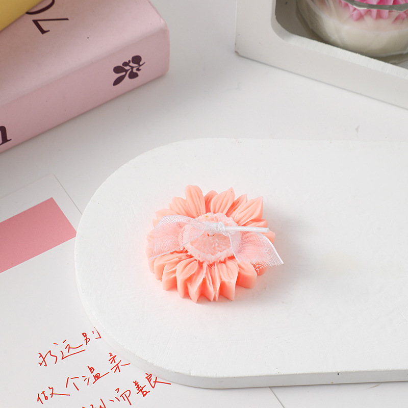 ins小雏菊花朵造型香薰蜡烛diy拍摄道具洋甘菊蜡烛情人节礼品|undefined