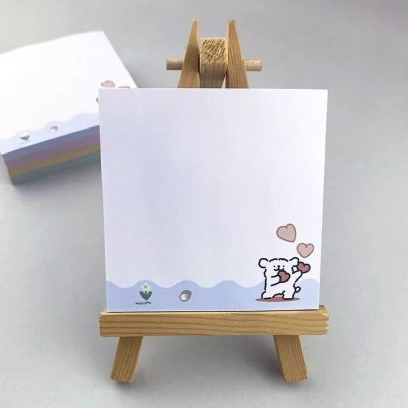线条小狗便利贴学生开学粘性创意高颜值少女学生便签学习留言记事|undefined