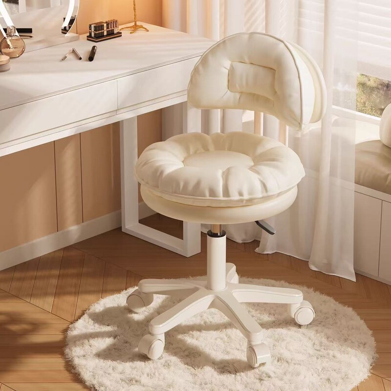 Home chair with backrest, bedroom office chair, beauty salon makeup chair, office computer chair, comfortable adjustable chair Home chair with backrest, bedroom office chair, beauty salon makeup chair, office computer chair, comfortable adjustable chair