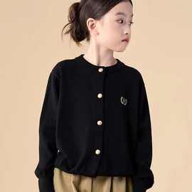 【5901】女童春装毛衣2025新款女孩韩版针织衫外套儿童春秋宽松上