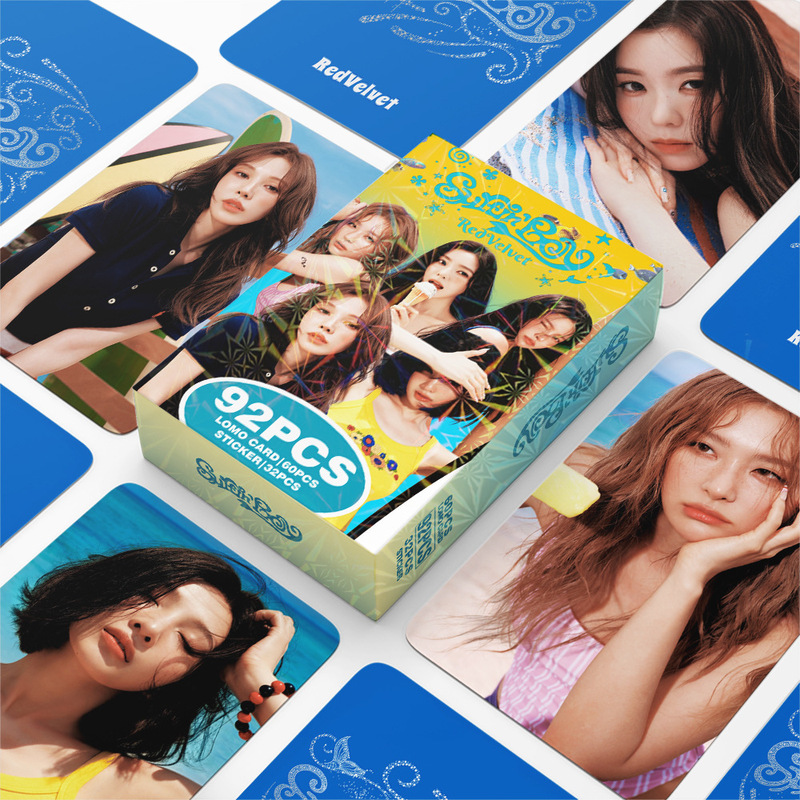 In stock: 92 RED VELVET Velvet Summer mini-album photo cards, celebrity LOMO cards