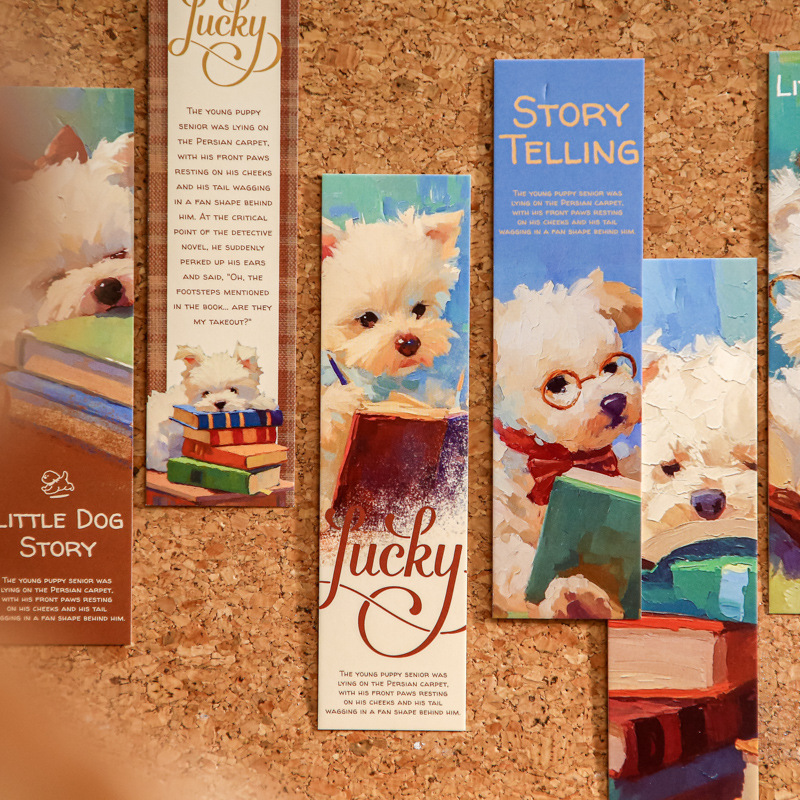 Mr. Paper Marcador en caja Moonlight Reading Club Series Dibujos animados Palabras lindas Estudiantes Marca de lectura de alto valor