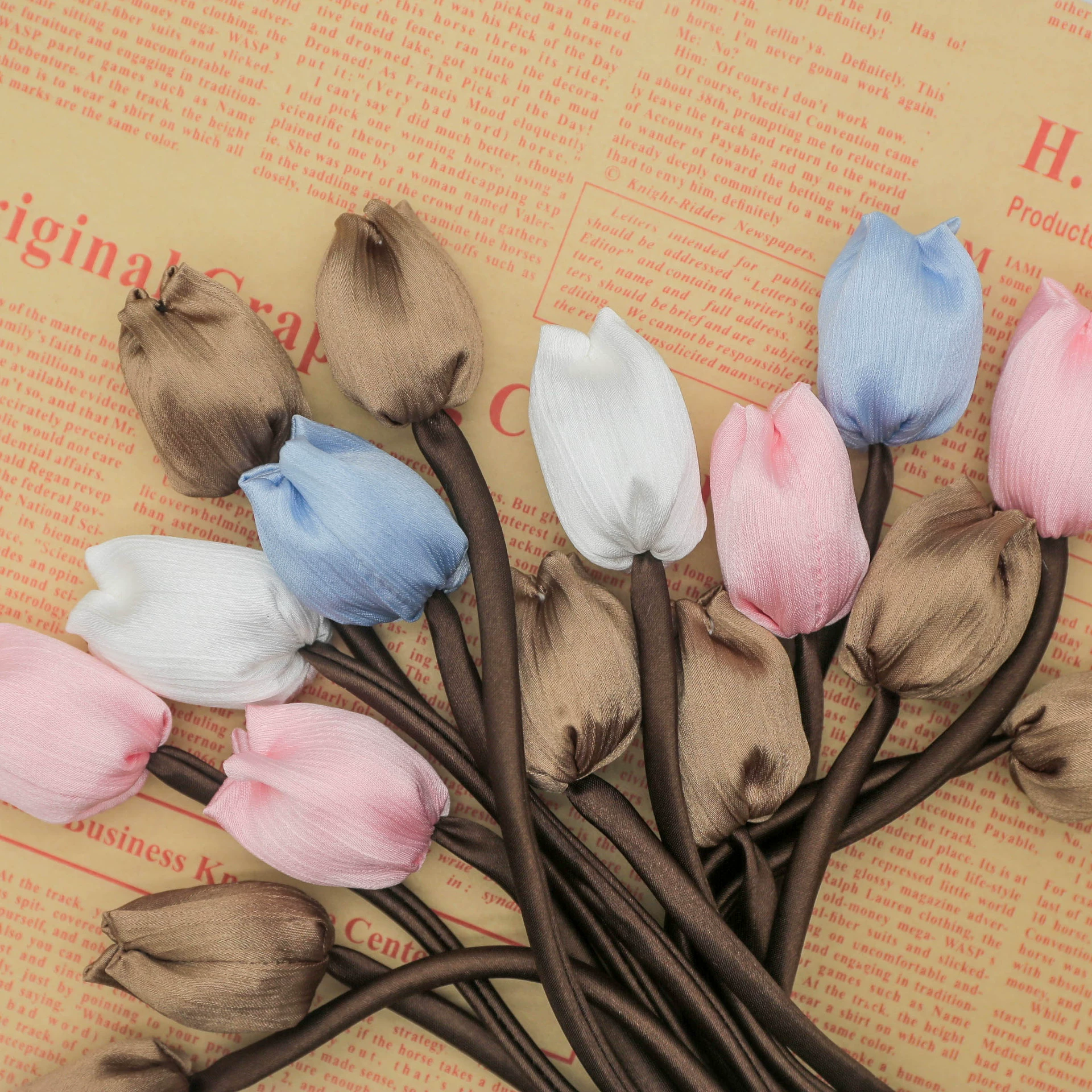 Корейские бутоны тюльпаны цветы аксессуары аксессуары заколки для волос