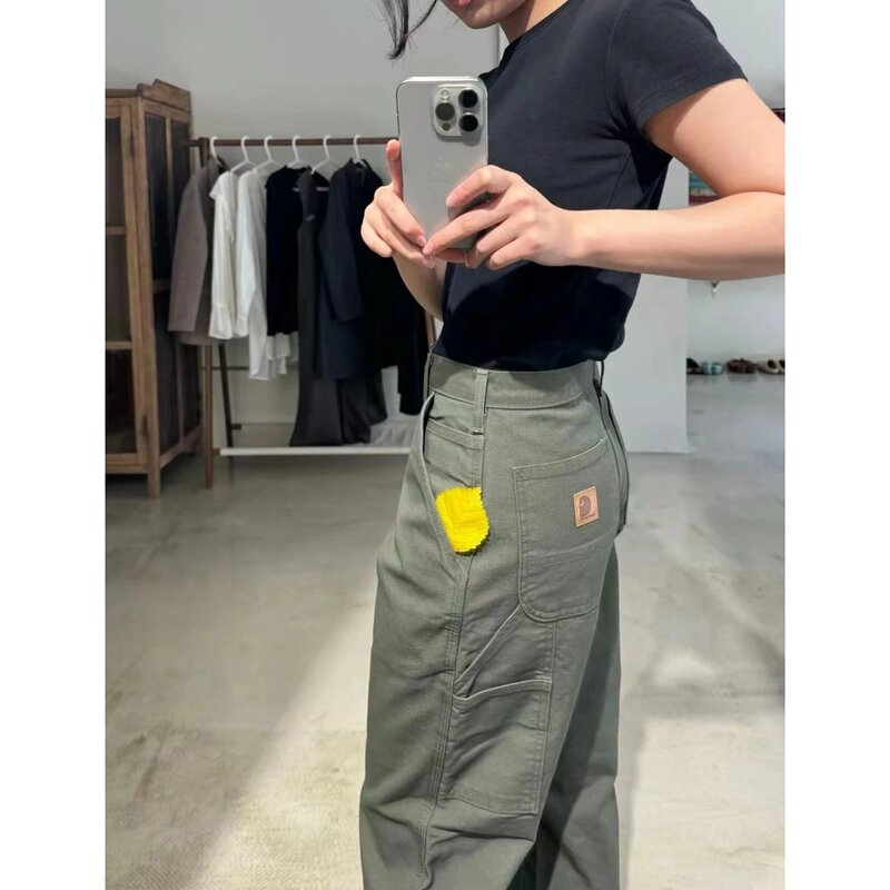 Original Quality American Retro Kaha B11 Washed Double-Knee Vintage Lumberjack Pants Workwear Casual Long Pants Couple Style Original Quality American Retro Kaha B11 Washed Double-Knee Vintage Lumberjack Pants Workwear Casual Long Pants Couple Style