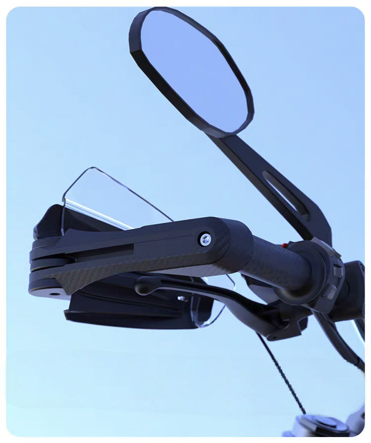 Motorcycle Modification Accessories with Led Light Hand Guard Bow, Universal Windshield Hand Guard Lampshade, Anti-Fall and Windproof Hand Guard