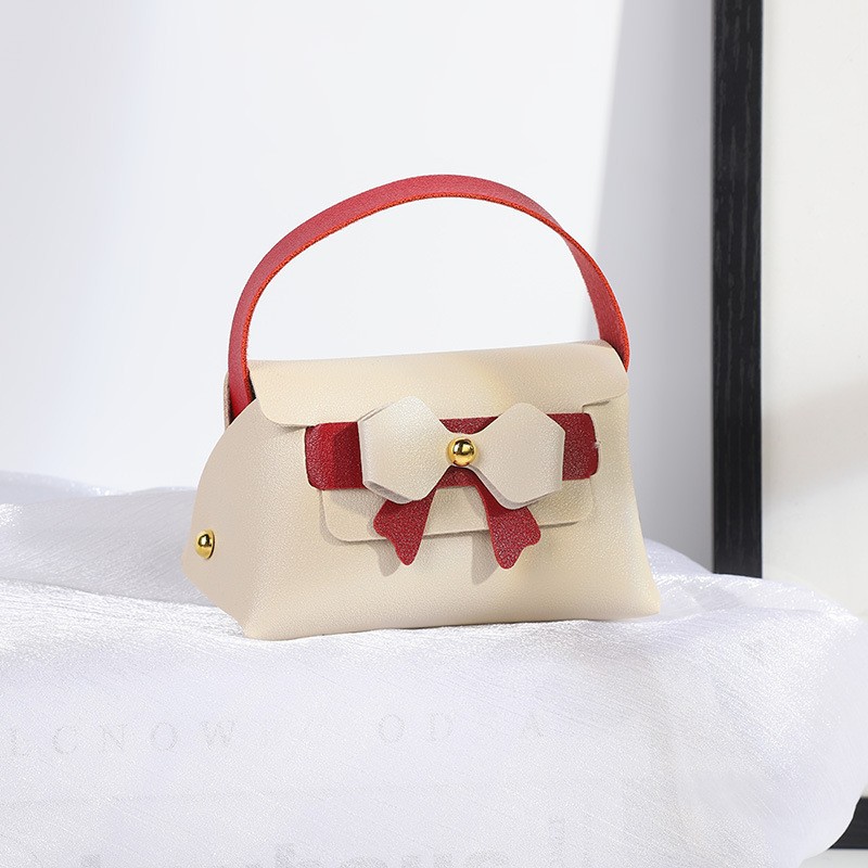 Caja de dulces de boda creativa de corteza de doble capa bolsa de arco bolsa de dulces caja de embalaje de dulces caja vacía de dulces