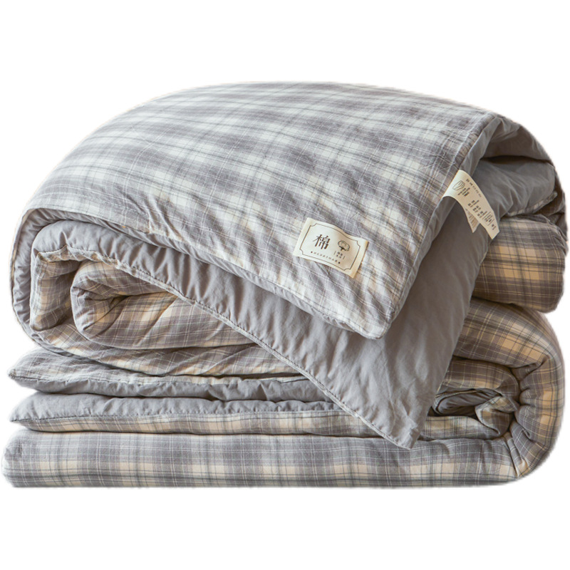 A類新疆綿綿布団は芯で四季型の家庭用学生寮の厚手の綿布団を分解して洗うことができます。