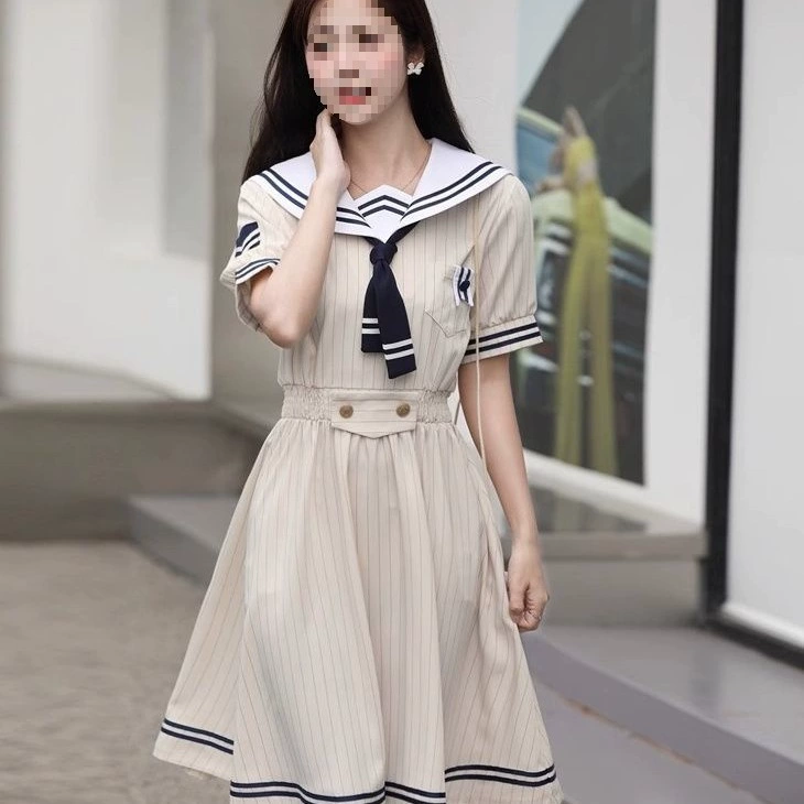 2025 новый морской костюм платье в стиле преппи для девочек старшеклассниц и учениц средней школы летнее платье в японском стиле юбка JK