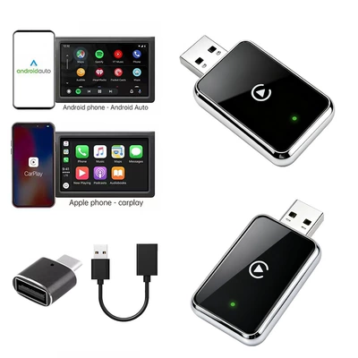 Cross-border best-selling wireless carplay Other Car Video - k30-silver-adapter-extension-cable-english-neutral