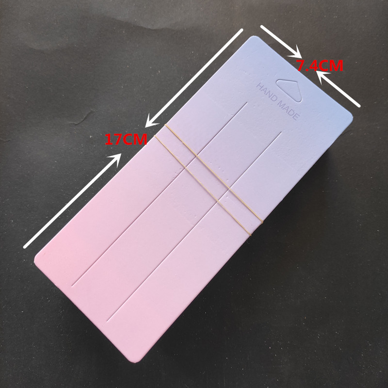100 hojas de un paquete de tarjetas de horquilla, tarjetas de clip largas y cortas de estilo coreano, tarjetas de papel de cartón con clip para puestos callejeros