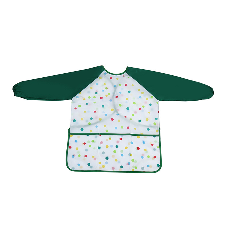 Niños impermeable ropa de comer ropa infantil pintura ropa de manga larga anti-vestir anti-sucio babero anti-fouling overall al por mayor