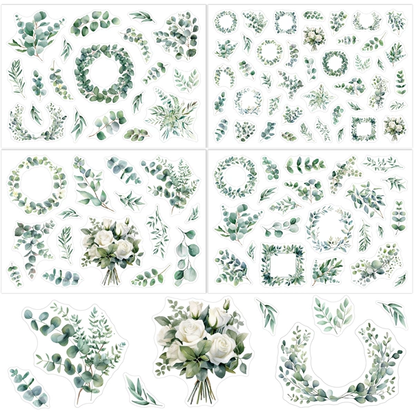 G051-4 eucalyptus leaf stickers