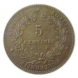 仿古工艺品法国5生丁1874黄铜材质外贸热销纪念币25mm