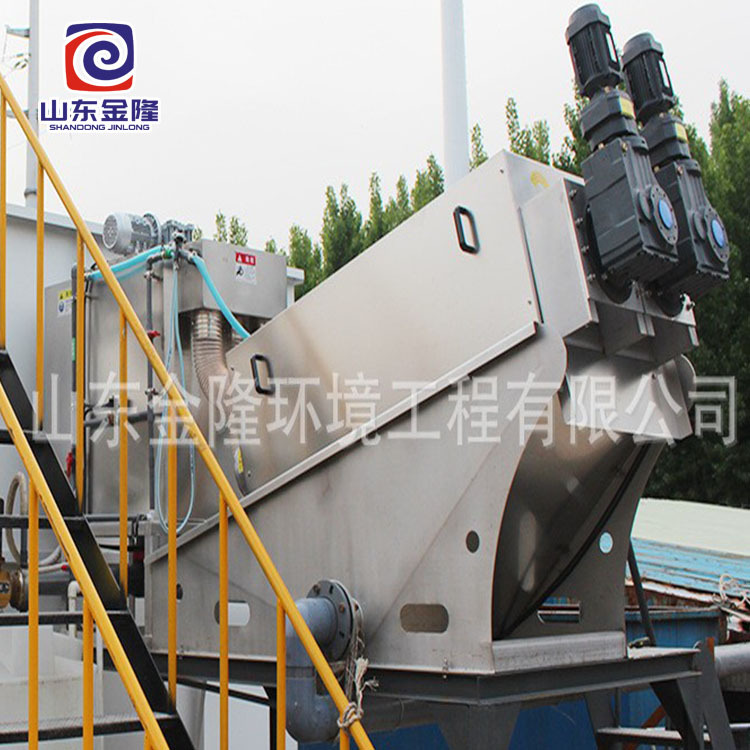 诸城金隆 叠螺机 污泥脱水设备 家禽粪便一体化处理设备