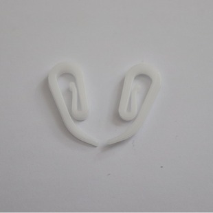 Spot Supply Plastic Curtain Hook 50/100 BaG Cloth BaG Hook White 6-shaped Hook G-shaped Hook Curtain Pulley