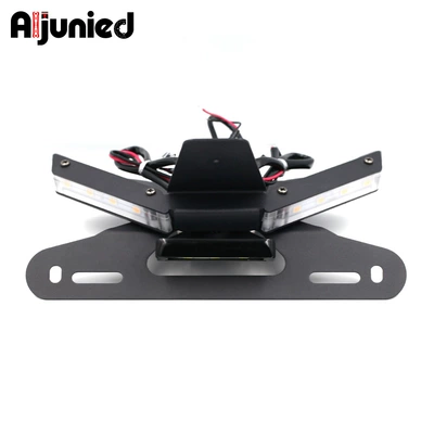 Suitable for Ducati Panigale V4 Modified Short Tail License Plate Holder Motorcycle License Plate Holder Photo Accessories (License plate holder/license plate holder) - 20-units-dv4-license-plate-frame-requires-cutting-original-vehicle-wiring-and-plugging-into-original-connector