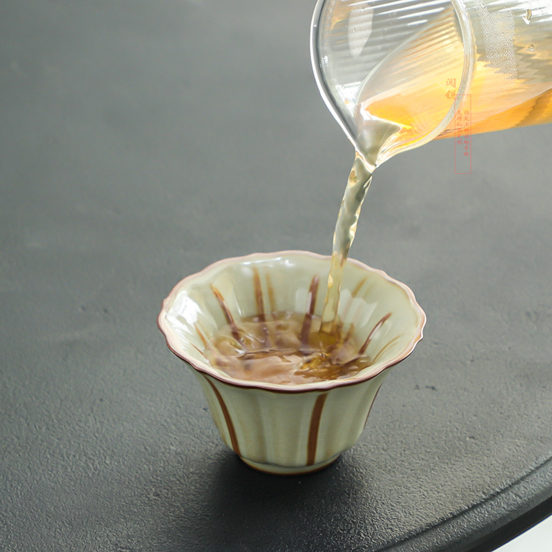 루 가마 주인 찻잔 꽃잎