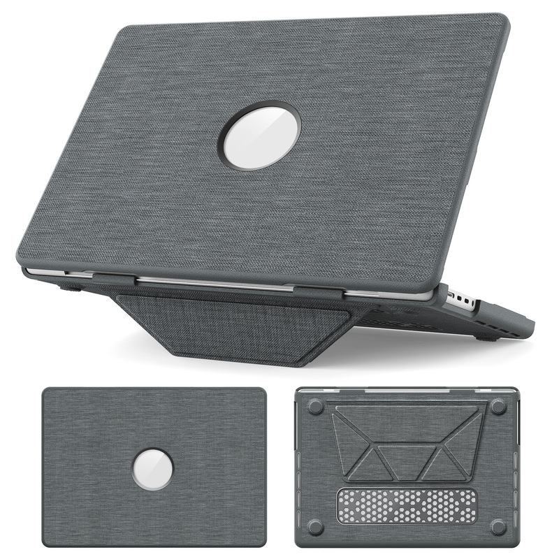 Suitable for Apple Laptop Pro14 Protective Cover Air 13.6 Fabric Cut Out Cooling Bracket Anti-Fall Shell