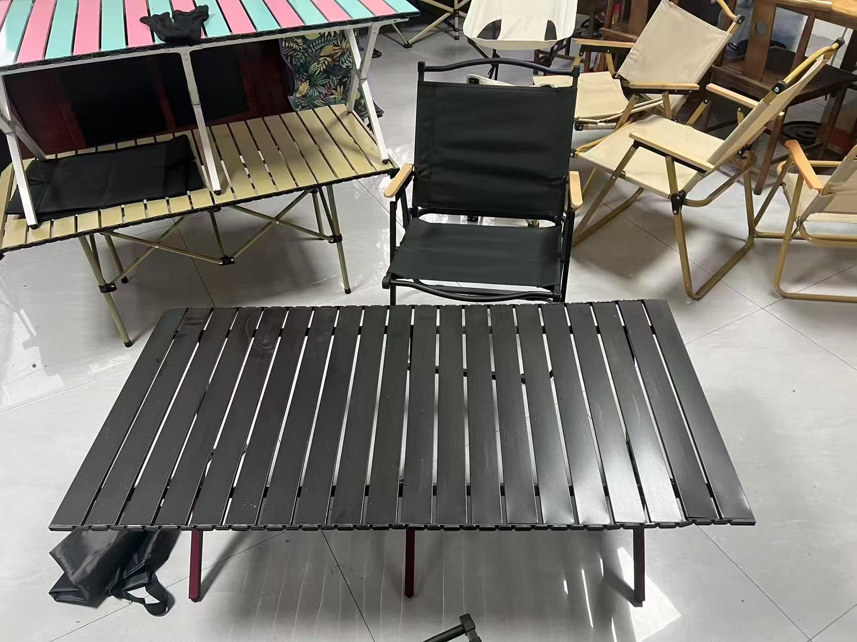 120 fork leg table [black]