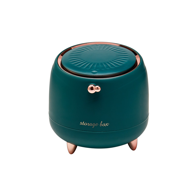 Push-tipo de plástico cesta de papel de escritorio creativo Papelera Oficina hogar mini bote de basura