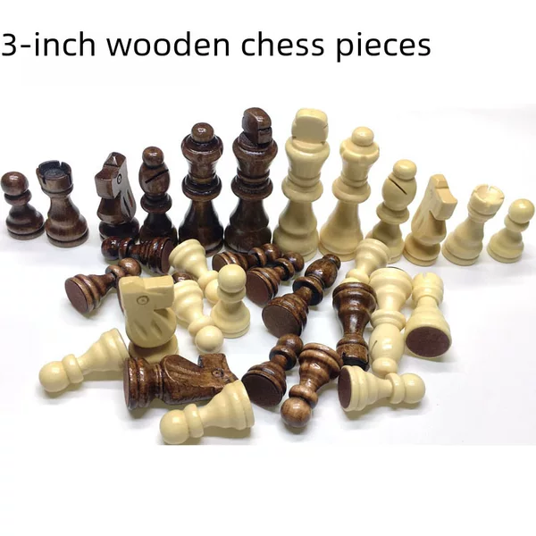 Factory direct sales of 3-inch chess pieces wooden chess pieces cross-border supply of chess pieces accessories