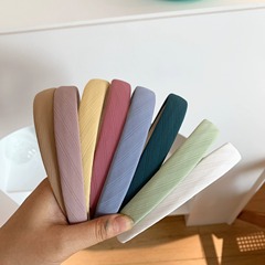 Advanced versatile headband, hair clip, outdoor, South Korea, new sweet temperament girl, face washing, retro, simple, striped hair tie