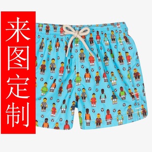 Children Girls Boys Shorts Printed Surfing Suit Sunscreen Uv Swimming Cap Sunscreen Hat Swimsuit Swimming Trunks Beach Pants Factory