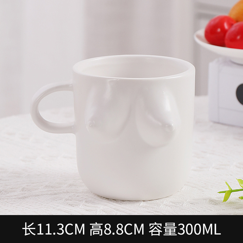 Taza de cerámica creativa de estilo INS taza de desayuno lindo pellizco diseño creativo de nicho regalo de vacaciones nuevo