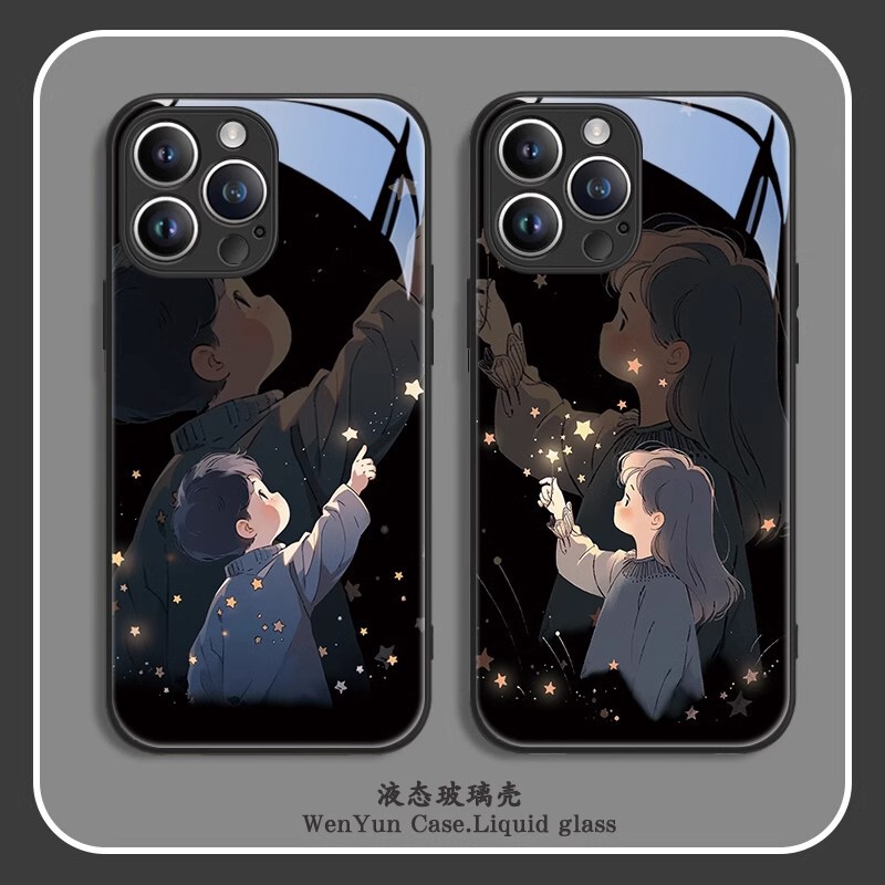 Star-watching couple phone case for Xiaomi 14pro 13 tempered glass K50 Supreme k30 fashion brand 10 advanced