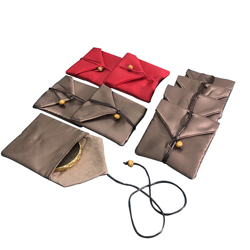 复古布袋文玩项链手串玉器翡翠手镯黄金饰品收纳袋厂家直销