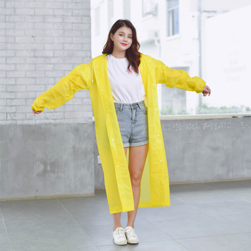 KF 비옷 두꺼운 긴 전신 남성 및 여성 성인 어린이 휴대용 단일 폭풍우 방지 일회용 판초 큰 어린이 플러스