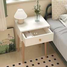 床头柜简约现代小型家用卧室床头置物架出租房简易奶油风储物柜
