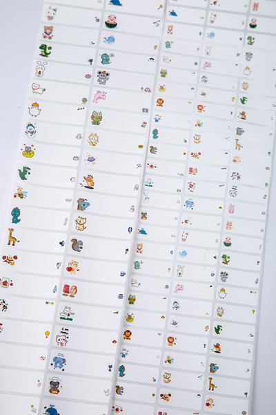 Waterproof children's name sticker for students