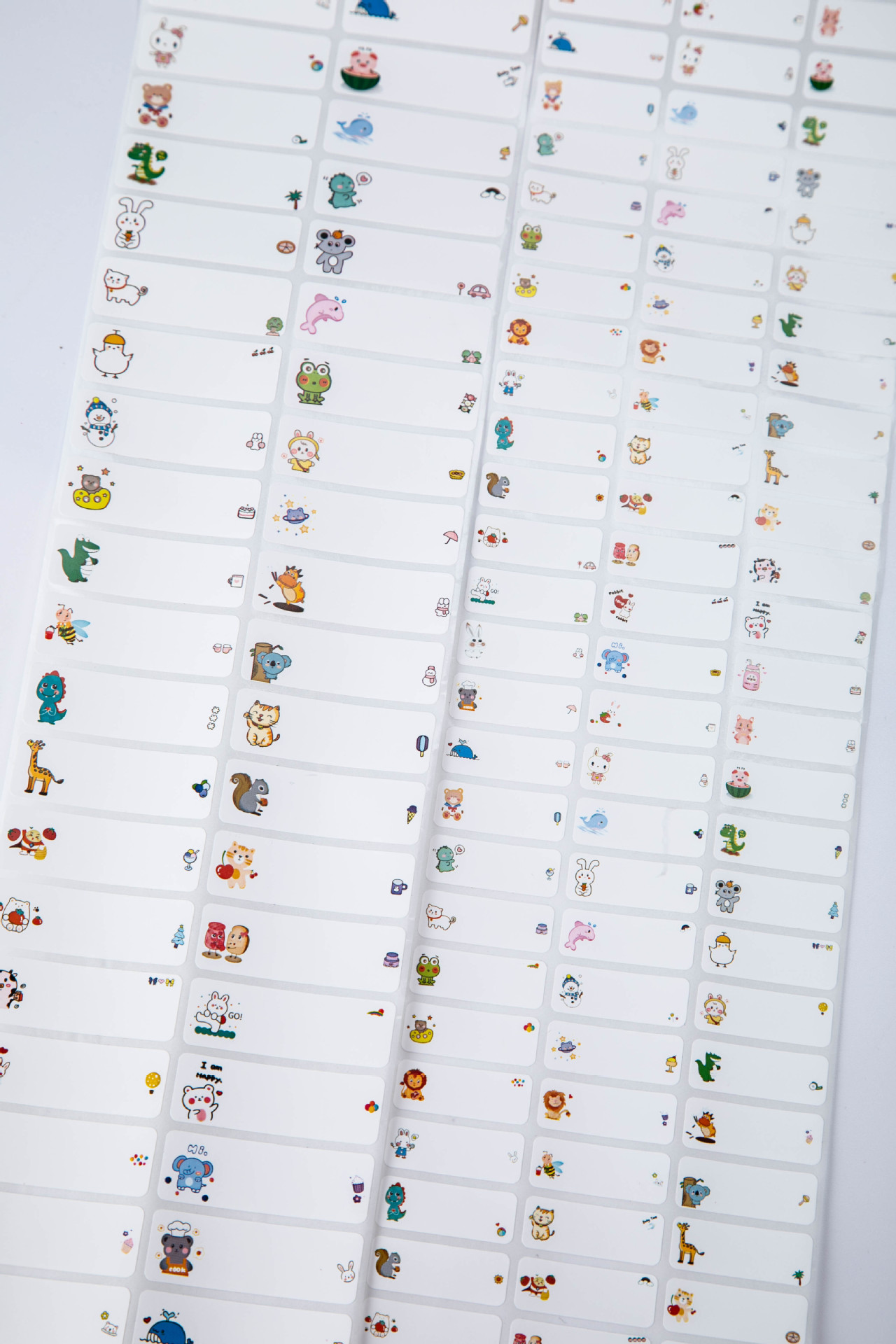 White name sticker, 50meter, 11500 pieces