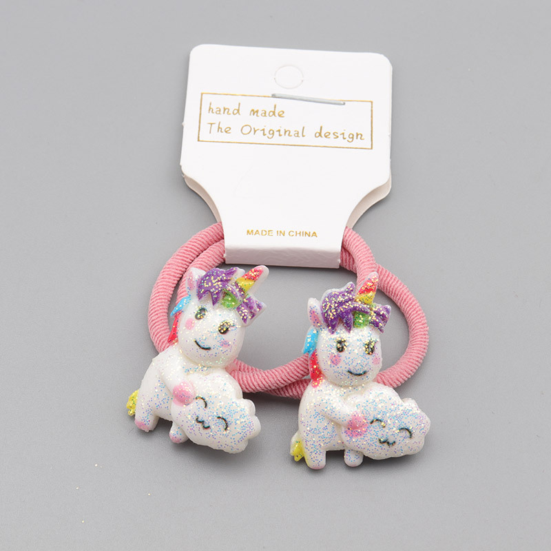 Cute Unicorn Resin Rubber Rubber Band display picture 8