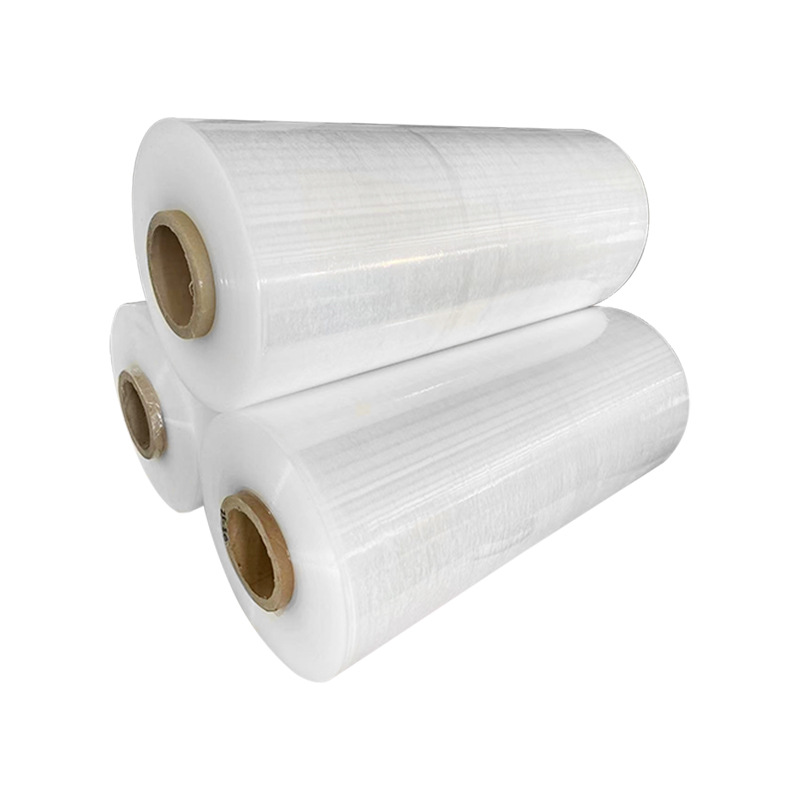 PE缠绕膜打包膜拉伸包装膜 大卷工业保鲜膜透明保护塑料薄膜厂家