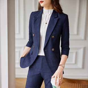 High-end business wear women's spring elegant and capable high sense plus size suit suit suit formal wear jewelry shop overalls