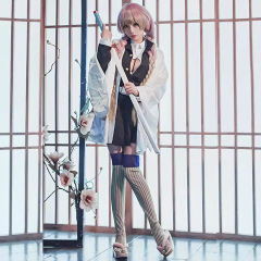 鬼滅の刃cos服甘露寺蜜璃恋柱和風制服鬼殺隊コスプレアニメ衣装セット