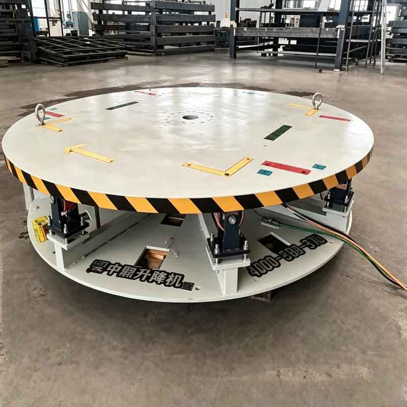 Heavy-duty rotating workbench for factories, electric circular rotating platform, vehicle turn-around rotating chassis