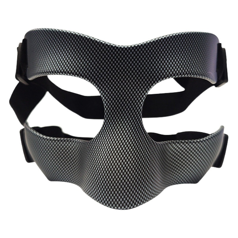 Baloncesto anticolisión máscara nasal malla negra adultos hombres y mujeres fútbol voleibol competencia mascarilla deportiva equipo de protección