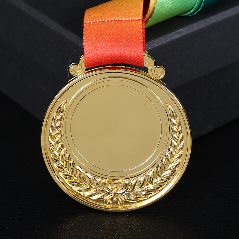 En stock en blanco trigo Spike medalla impresa LOGO maratón medalla Juegos campeón subcampeón medalla conmemorativa venta al por mayor