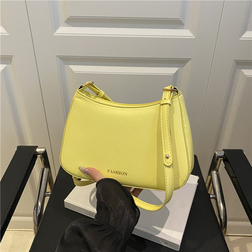 2025 new underarm bag, high-end commuting simple retro women's French shoulder bag, women's pure color crossbody bag