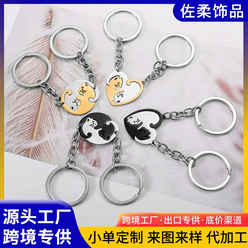 Зажим для ключей из нержавеющей стали с молнией, без wholesale?