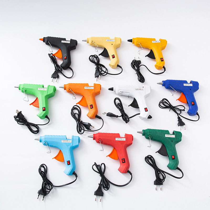 电热熔胶枪DIY手工制作 胶枪家用40 60W带开关 指示灯热熔胶枪 饰