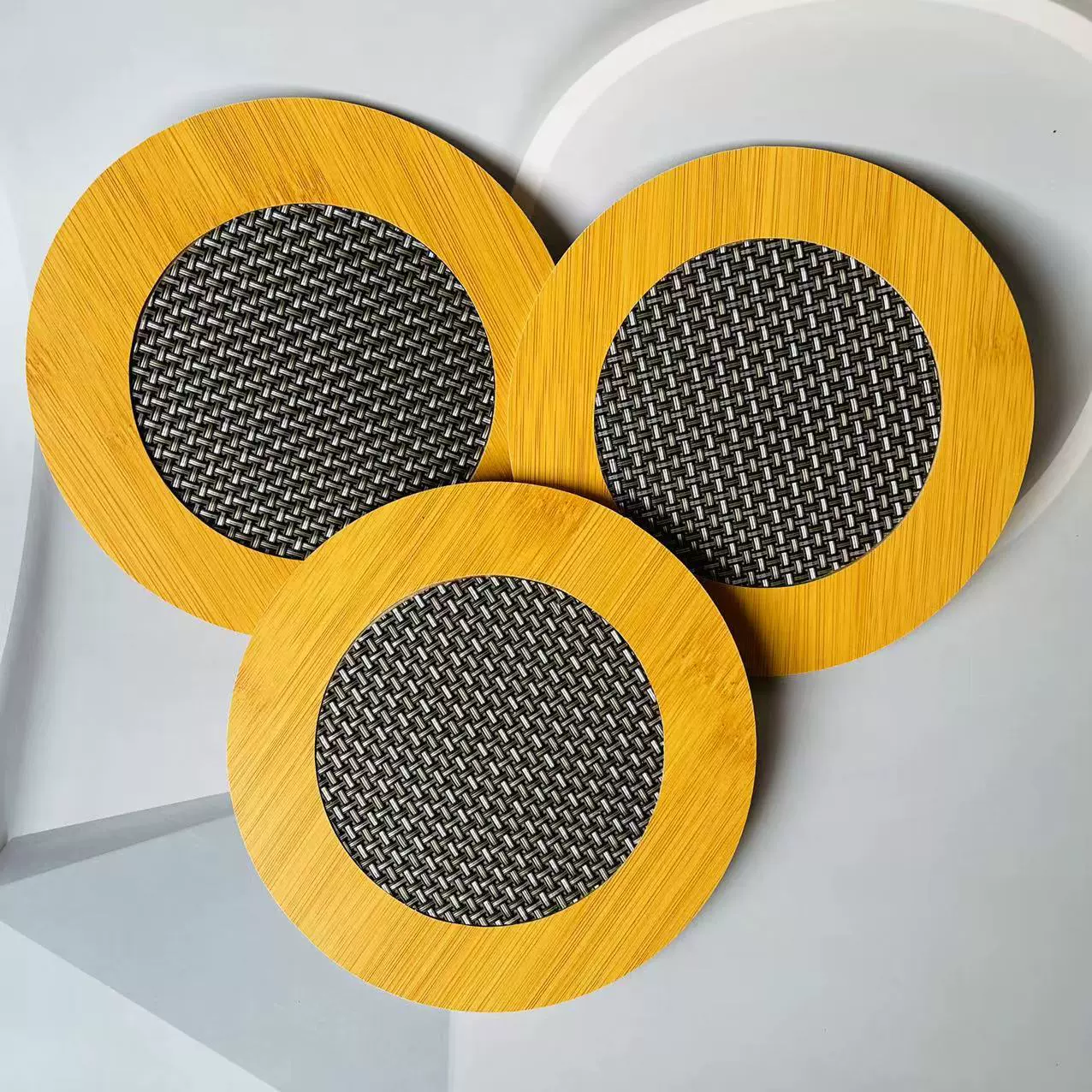 Круглая сетчатая изоляционная подкладка, бытовая изоляционная подкладка, термостойкая подкладка с принтом, салфетка, подкладка под кастрюлю, подкладка под миску