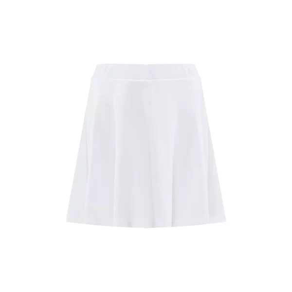 White pleated skirt
