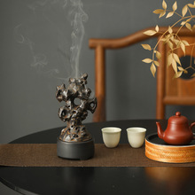中式家居倒流香炉陶瓷太湖石个性创意沉香炉家用室内观烟禅意摆件