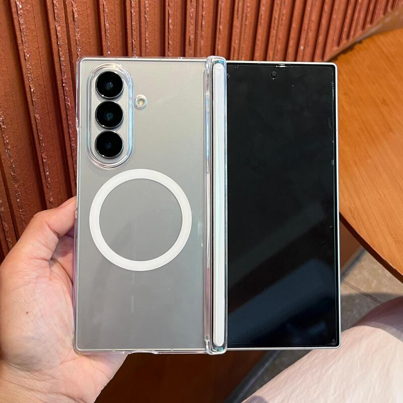 Suitable for Samsung Zfold8 Mobile Phone Case, Magnetic Dual-Axis, High-Transparency, Simple D8Ultra Foldableing Ultra-Thin Protective Case Suitable for Samsung Zfold8 Mobile Phone Case, Magnetic Dual-Axis, High-Transparency, Simple D8Ultra Foldableing Ultra-Thin Protective Case
